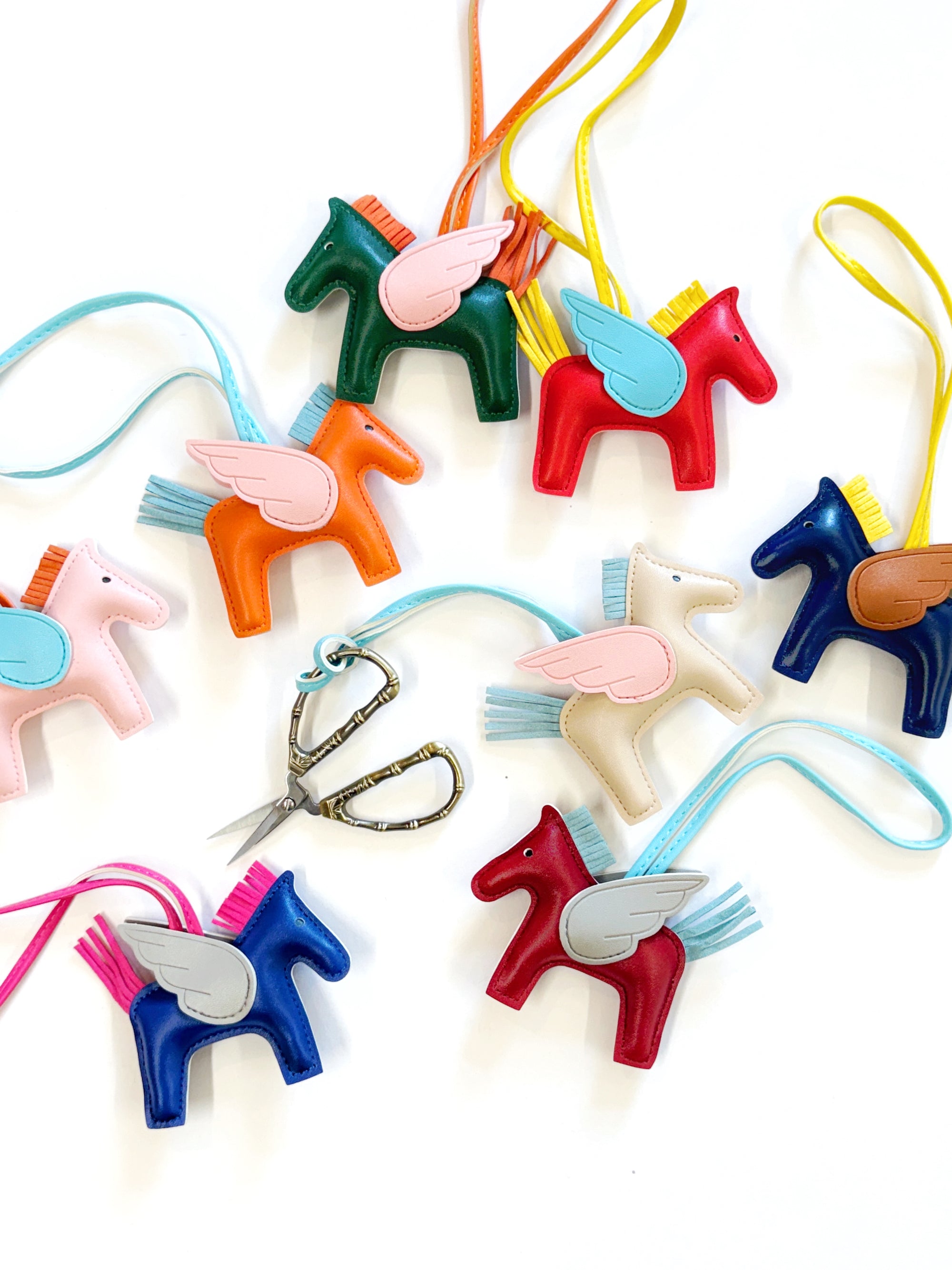 Leather Horse Scissor Fob - The Flying Needles