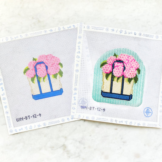 9 Blooming Hydrangeas Tote- - The Flying Needles