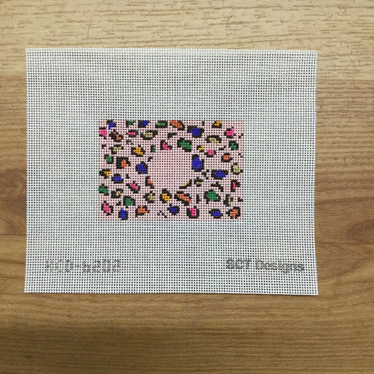 Pink Leopard Luggage Tag Insert - The Flying Needles