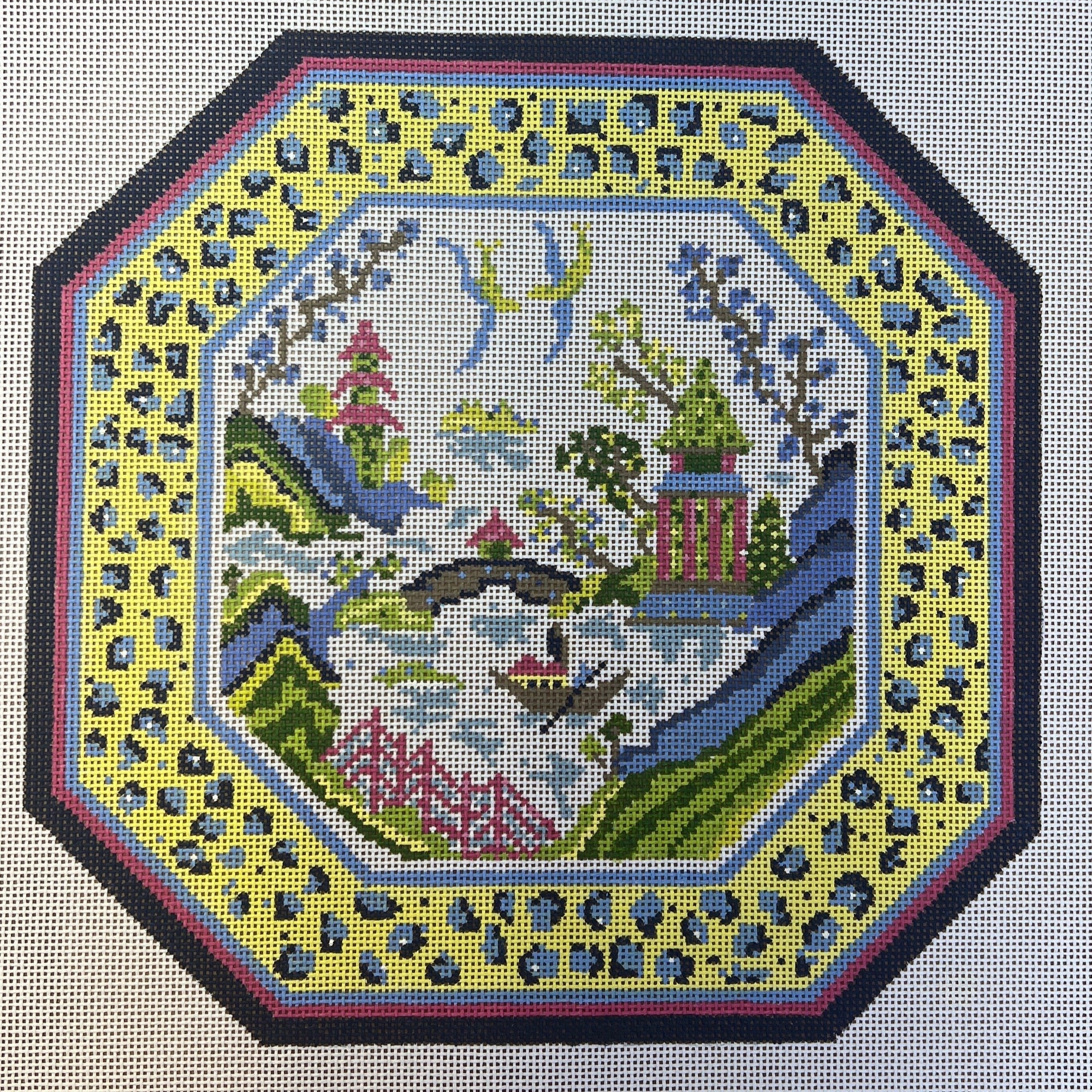 Gaudy Willow Pillow - The Flying Needles