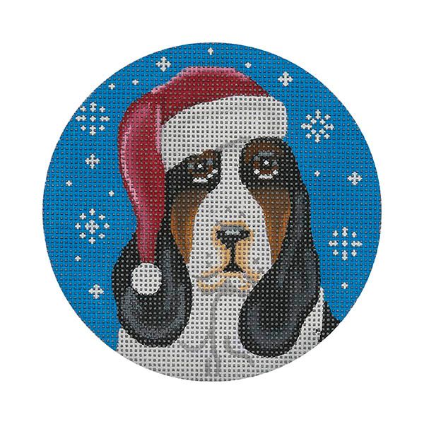 Bassett Hound Santa