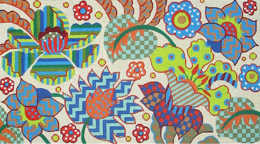 Patterned Flowers - The Flying Needles