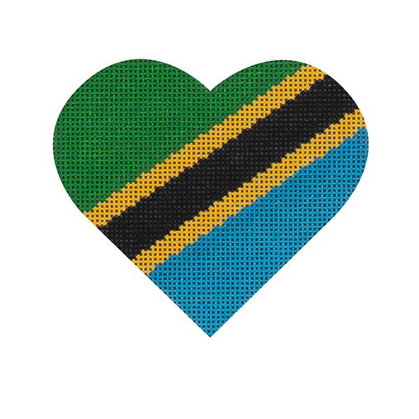 Virginia Flag Heart