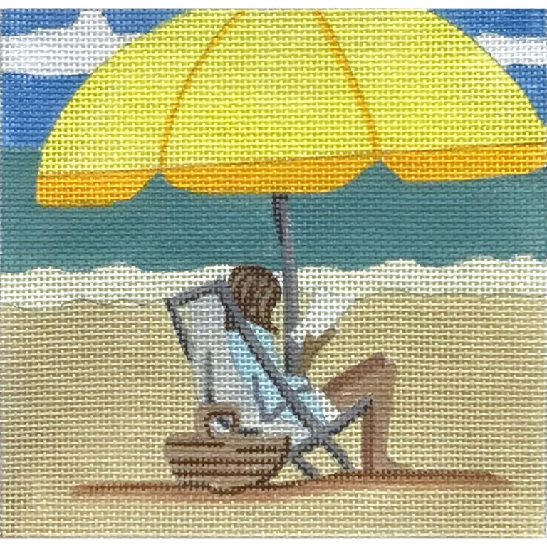 Yellow Beach Umbrella - The Flying Needles