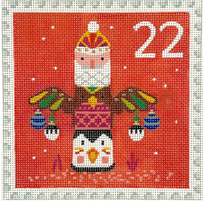 Klara Hawkins Advent Stamps (Set of 24) - The Flying Needles