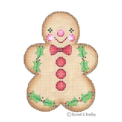 Red Bow Tie Gingerbread Boy - The Flying Needles