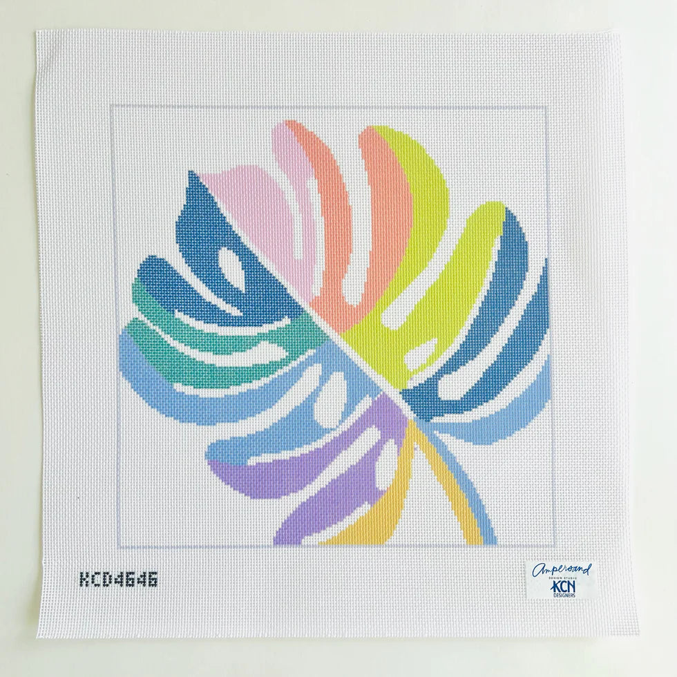Multicolor Palm Canvas - The Flying Needles