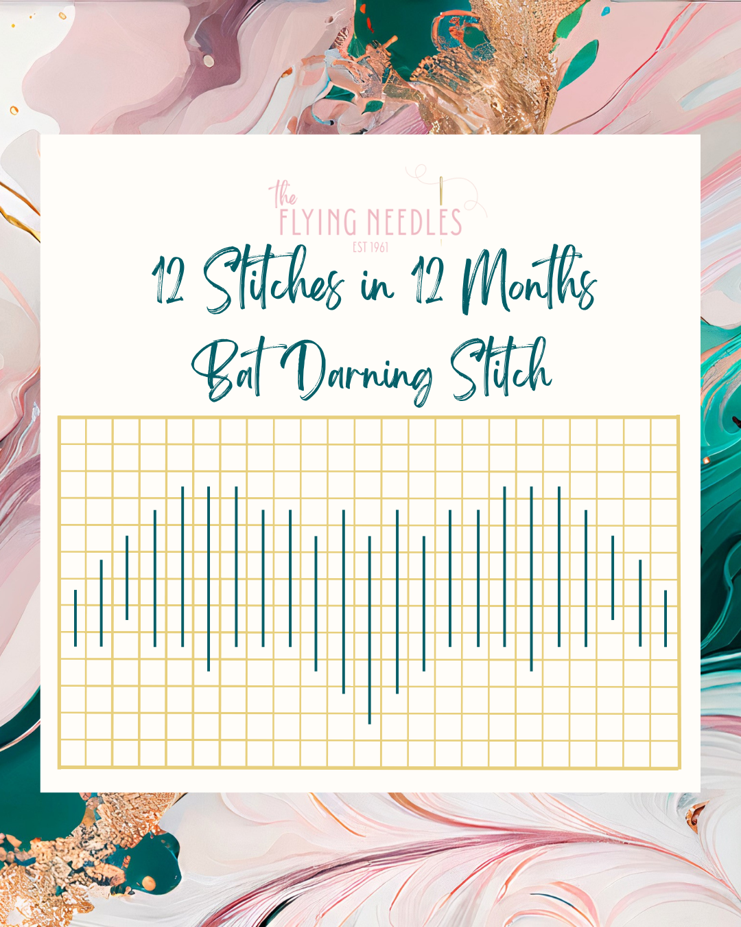 Bat Darning Stitch Download - The Flying Needles