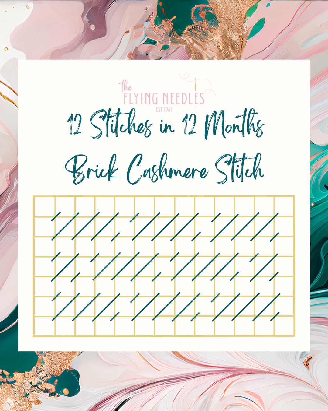 Brick Cashmere Stitch Download - The Flying Needles