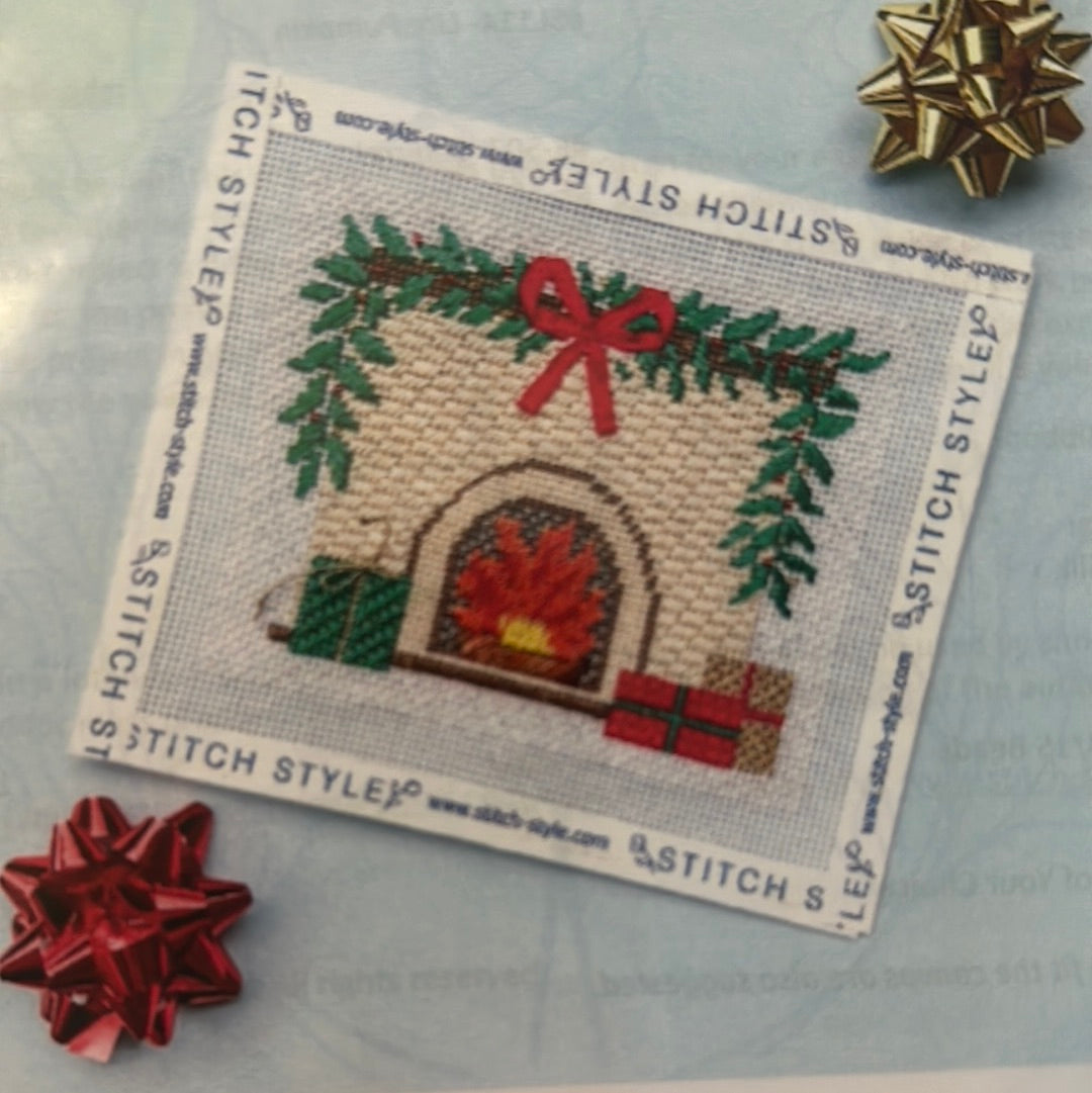 Fireplace w/ Stitch Guide - The Flying Needles