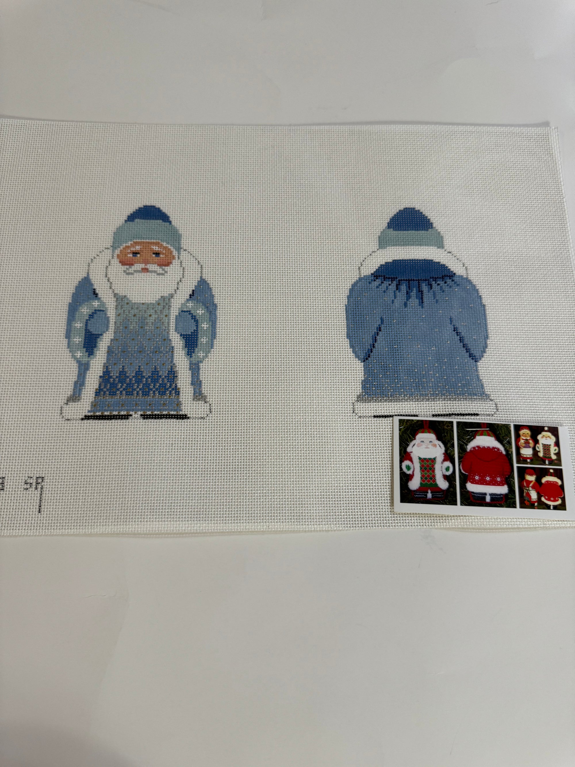 Snowflake Santa, 2 sided - The Flying Needles