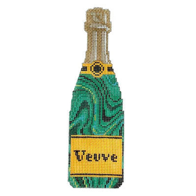 Malachite Veuve Bottle - The Flying Needles