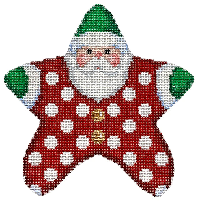 Red Polka Dot PJ Santa - The Flying Needles