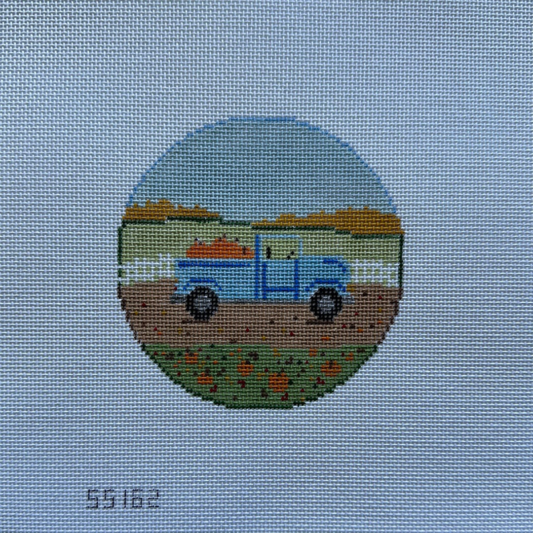 Fall Pumpkin Truck w/ Stitch Guide - The Flying Needles