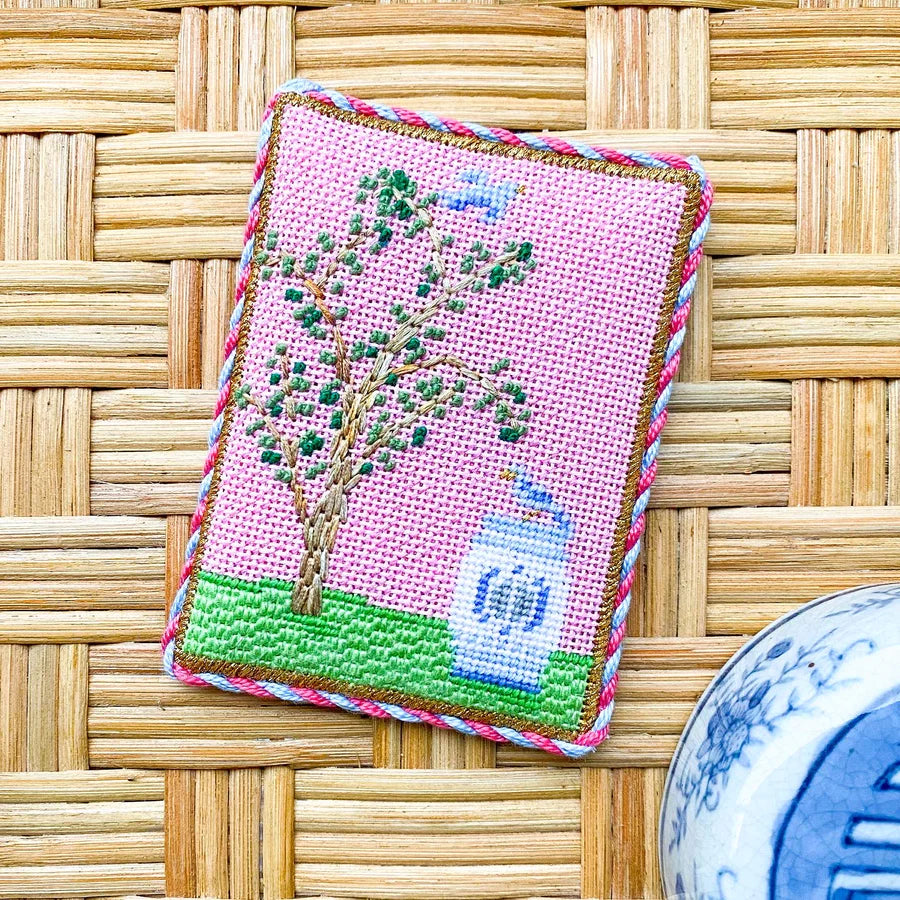 Chinoiserie Silk Screen - Pink - The Flying Needles