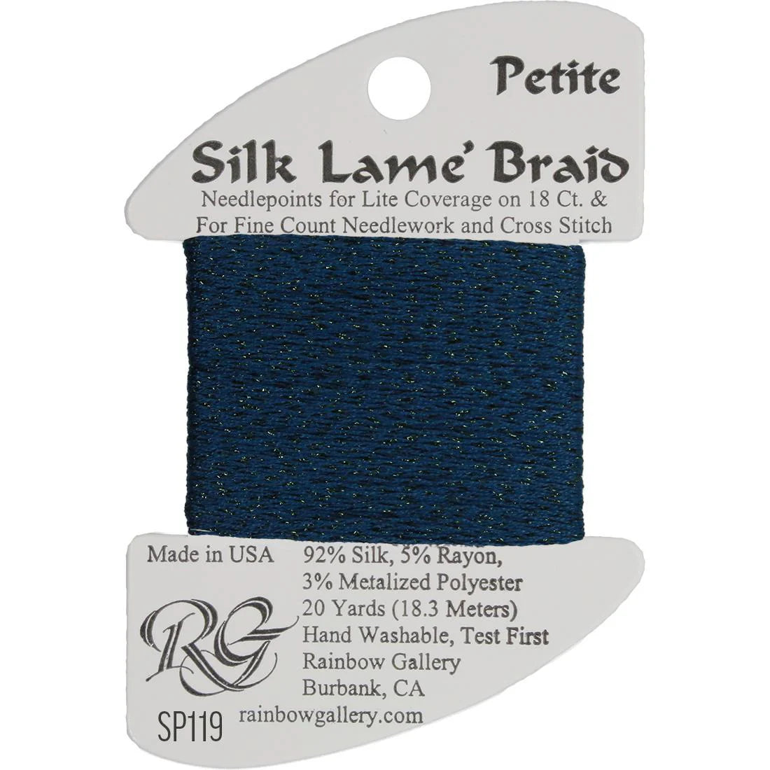 Petite Silk Lame SP119 Blue Sapphire - The Flying Needles