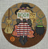 Witch Boo Stitching Girl Ornament - The Flying Needles