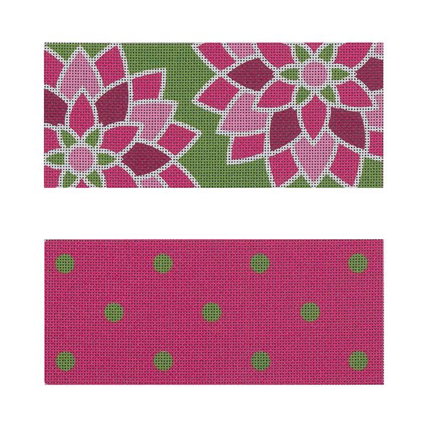 Graphic Flower Eyeglass Case, pink