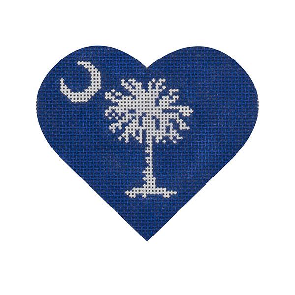 South Carolina Flag Heart