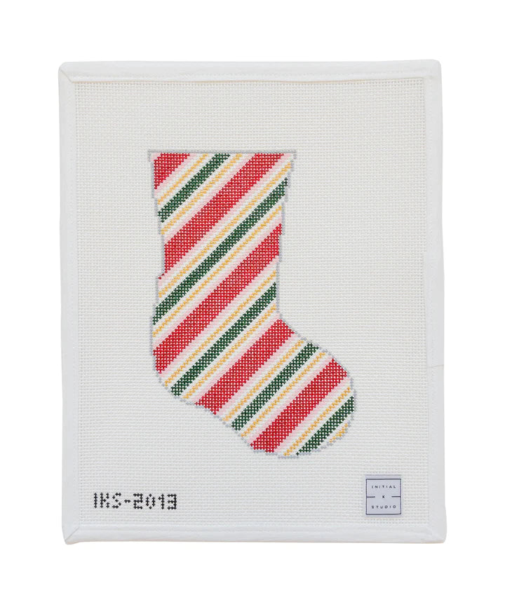 Holiday Wrap Mini Stocking - The Flying Needles