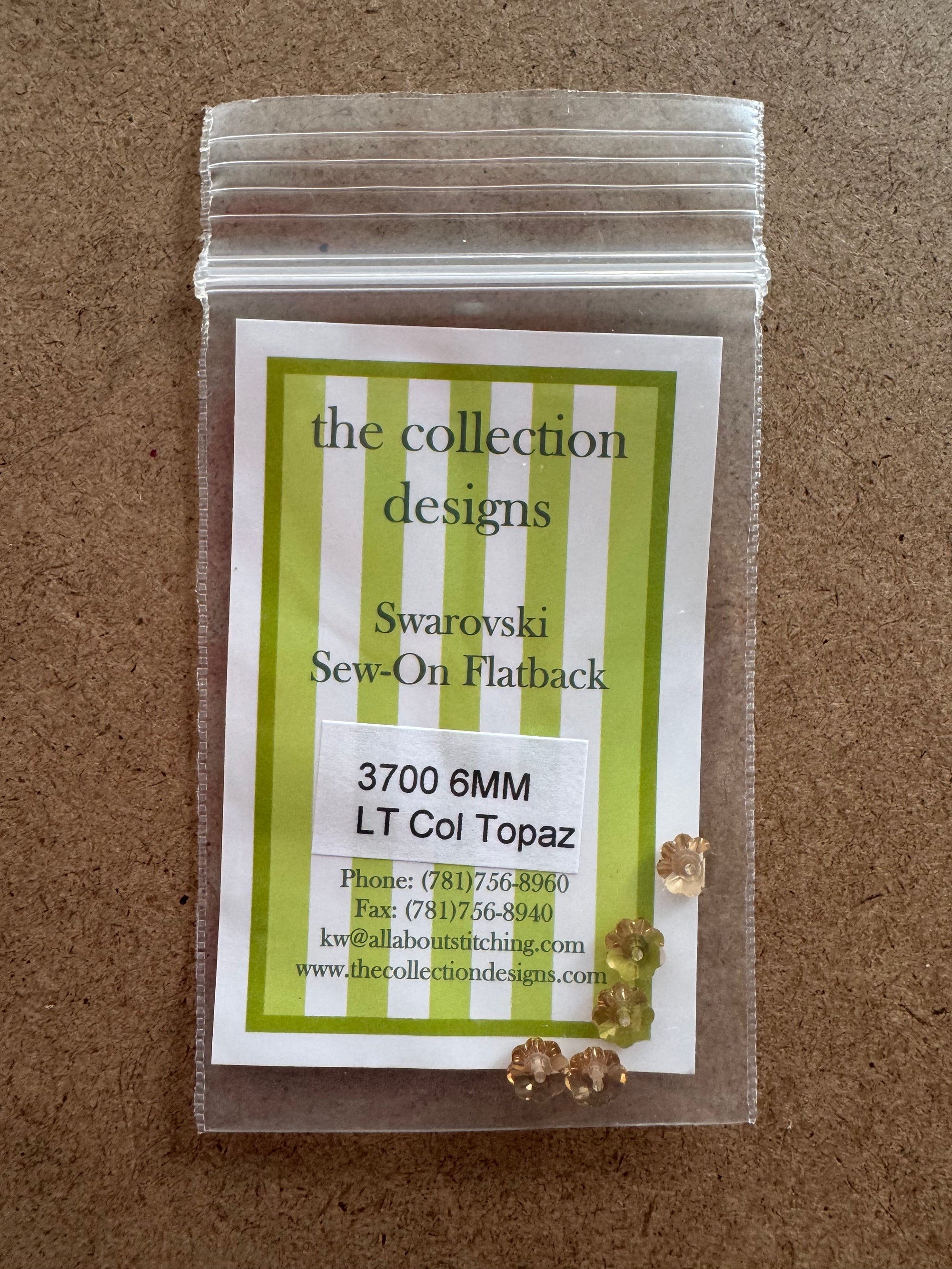 3700 6MM Swarovski Sew-Ons - The Flying Needles