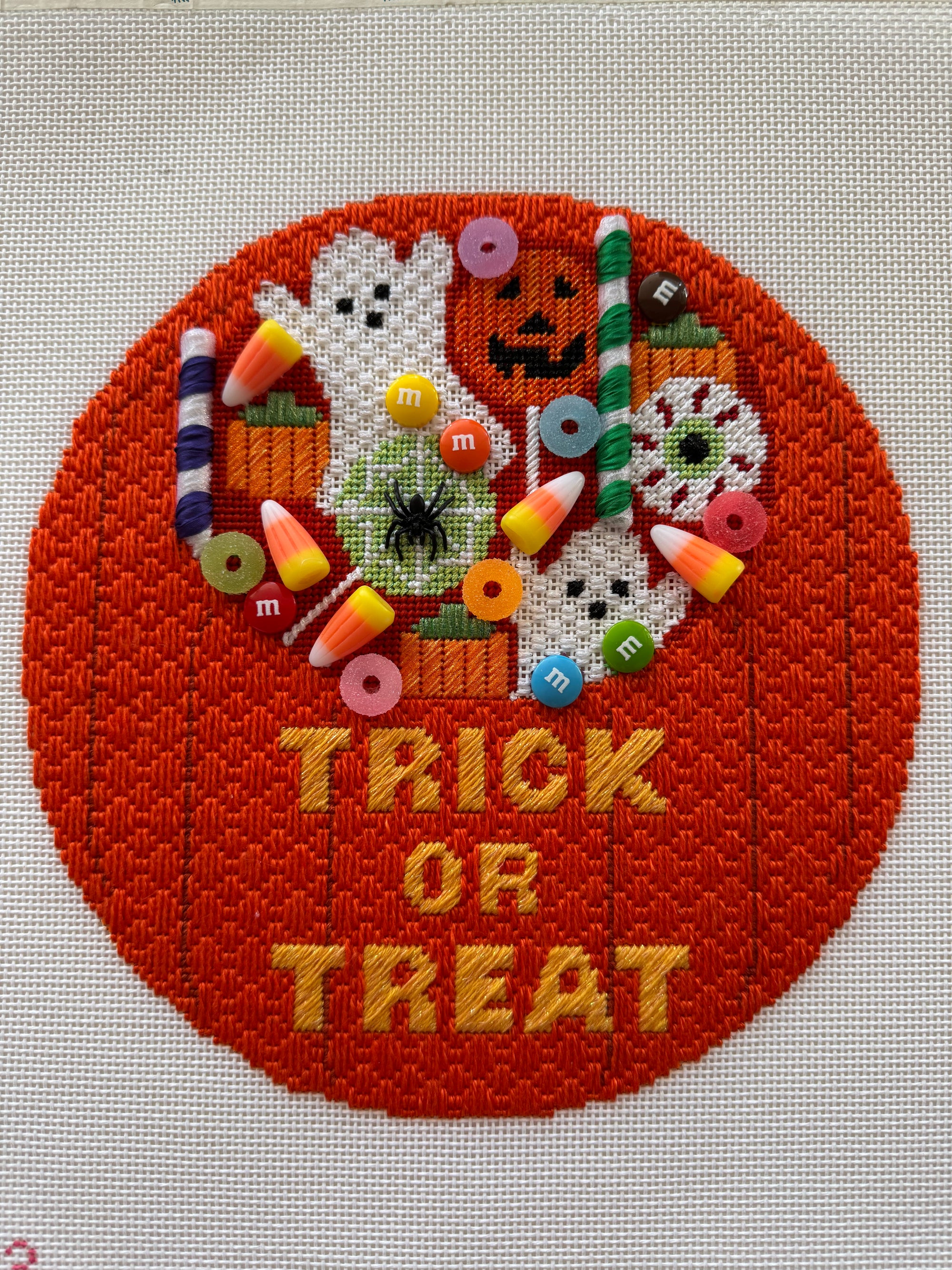 Rachel Donley Trick or Treat/Out of Treats Stitch Guide - The Flying Needles