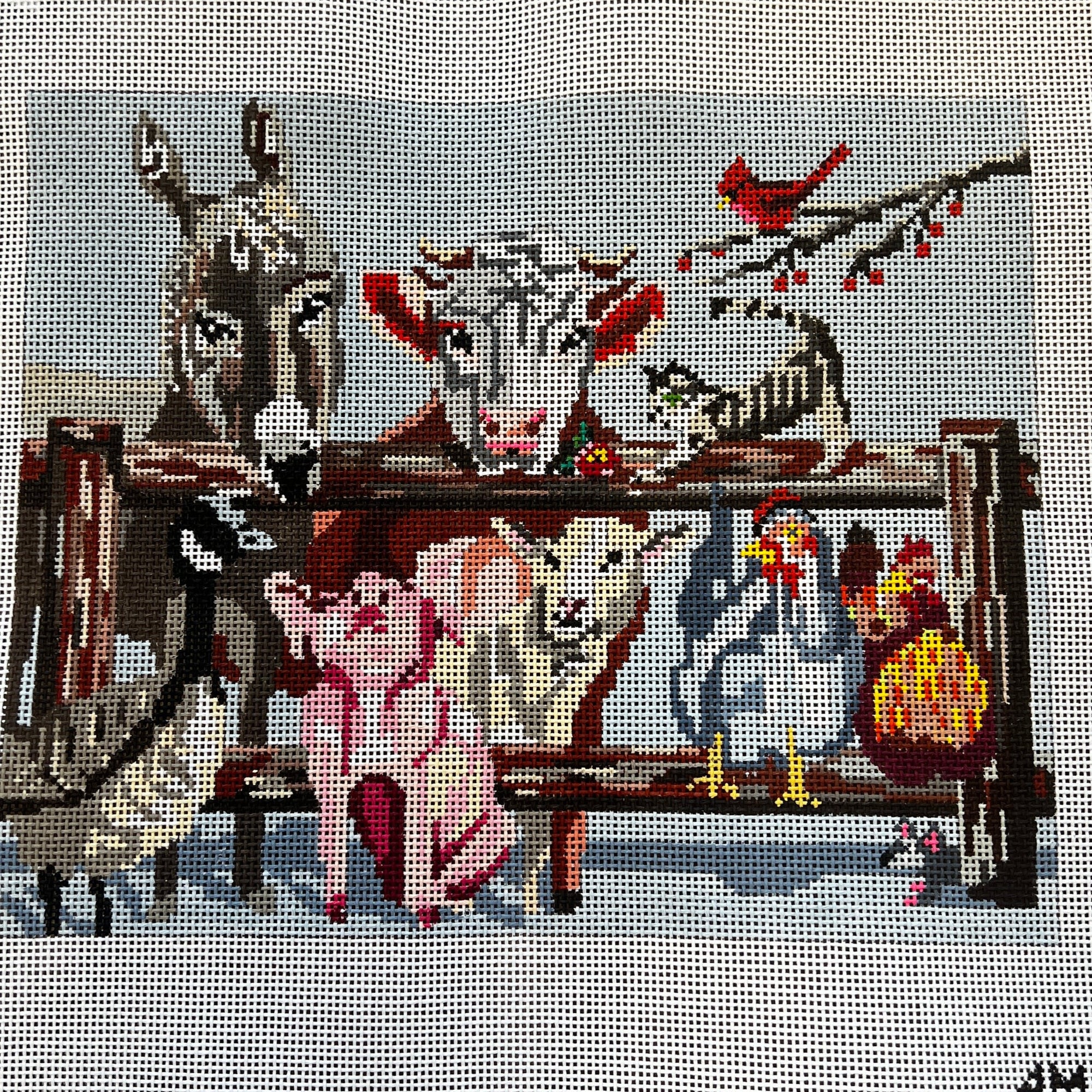 Barnyard Pillow - The Flying Needles