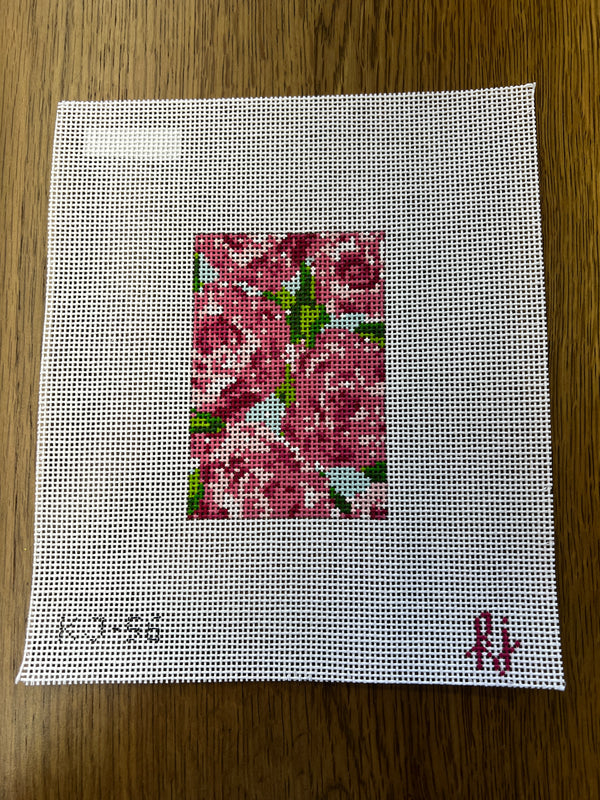 Roses on Teal Passport Insert - The Flying Needles