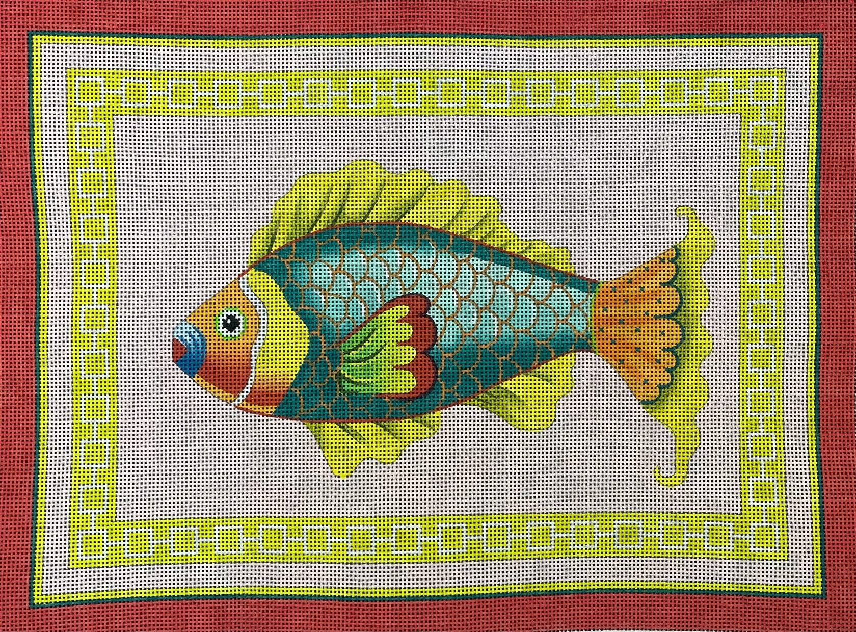 Fish with Chain Border - The Flying Needles