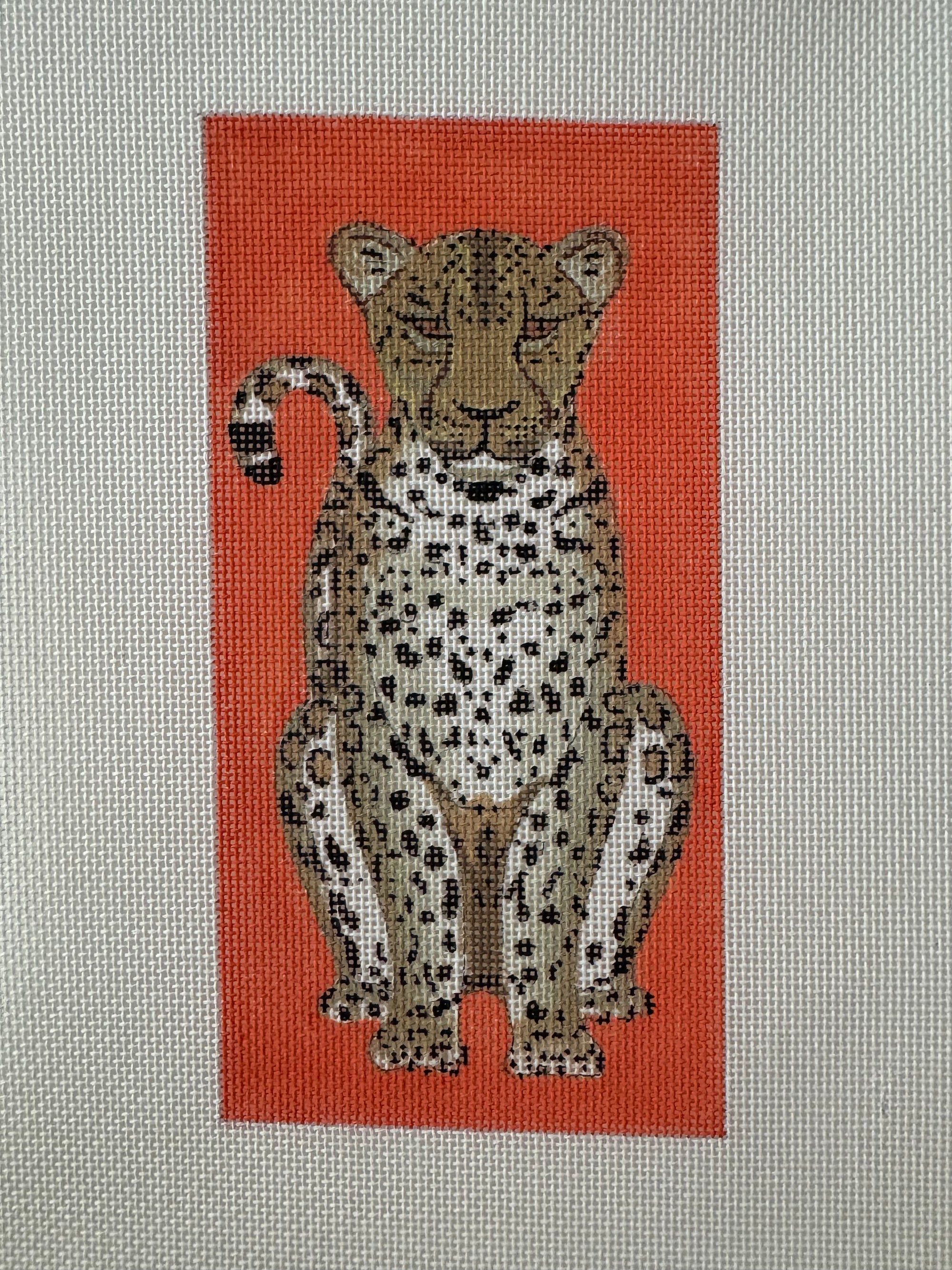 Leopard Eyeglass Case - Orange - The Flying Needles