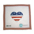 Red, White & Blue Paws Heart - The Flying Needles