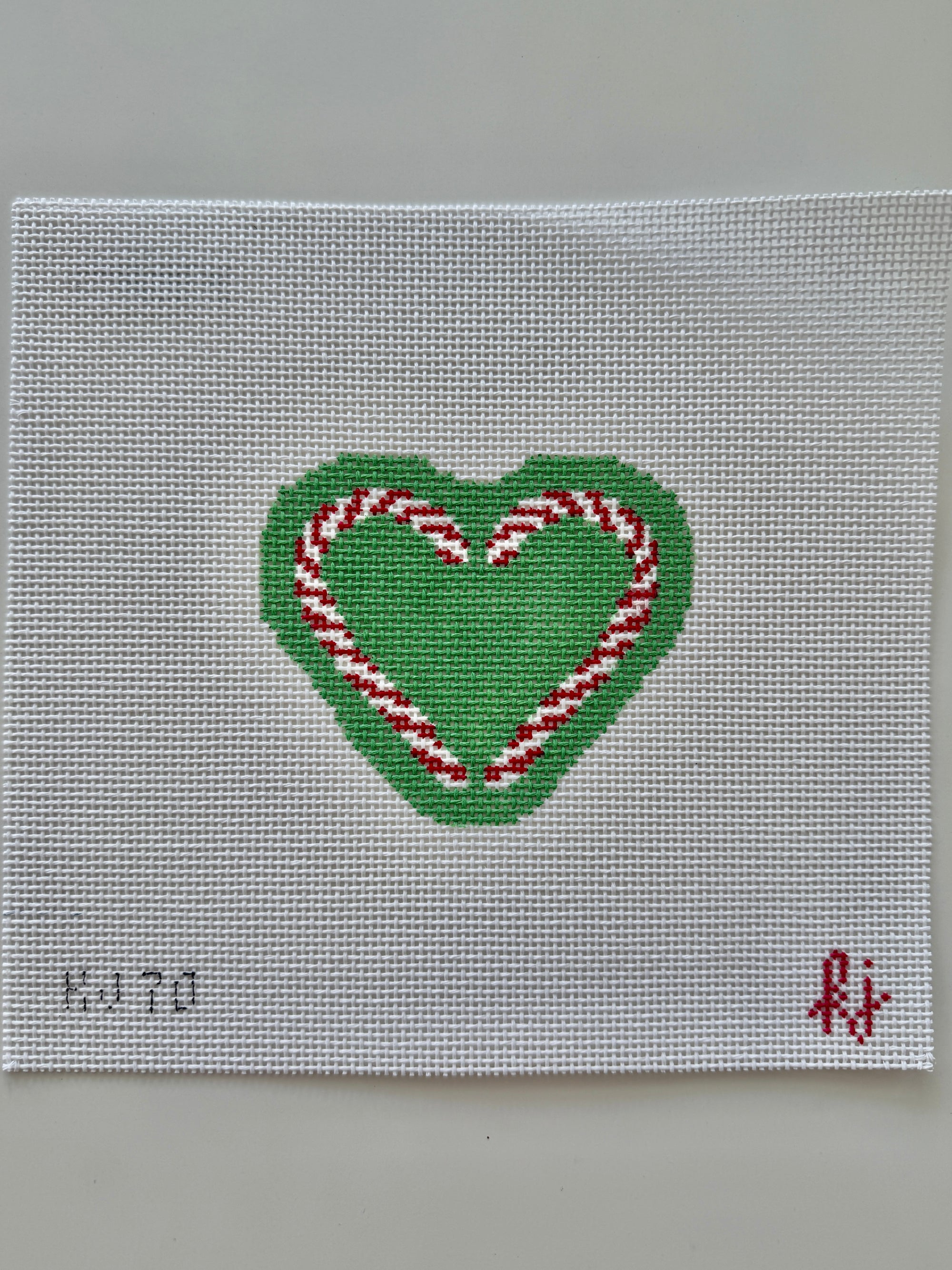 Candy Cane Heart - The Flying Needles