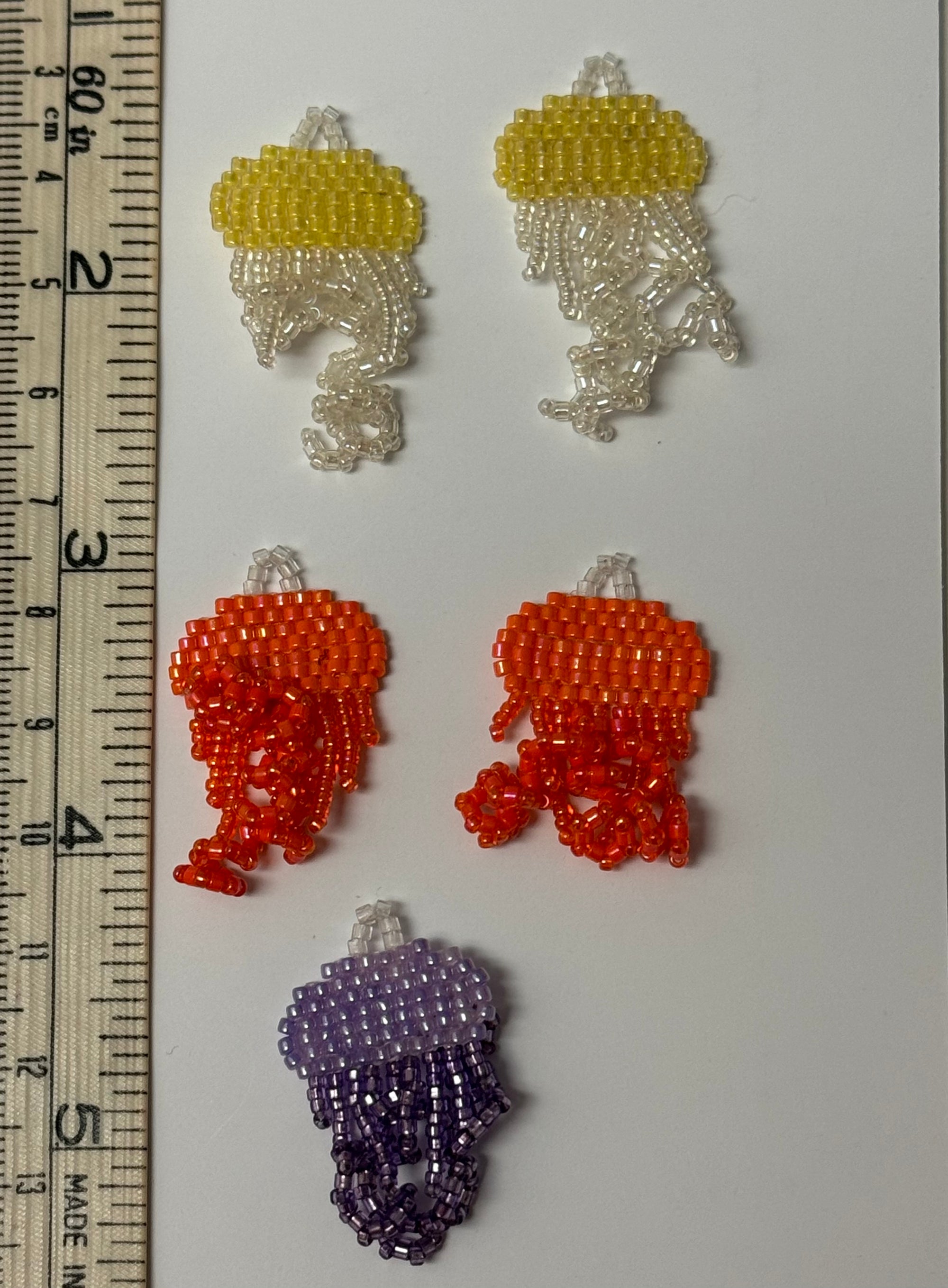 Flat Beaded Jellyfish Embellishment - The Flying Needles