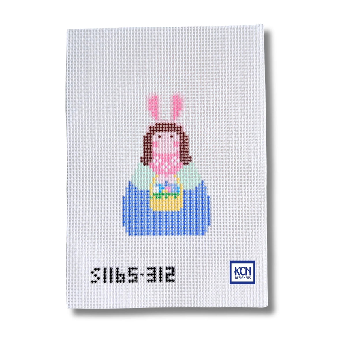Girl Bunny Angel Printed Canvas - The Flying Needles