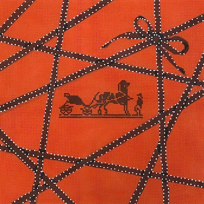 Hermes Bolduc Ribbons with Caleche Logo - The Flying Needles