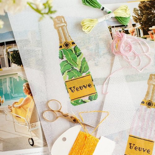 Veuve Bottle - Banana Leaf - The Flying Needles