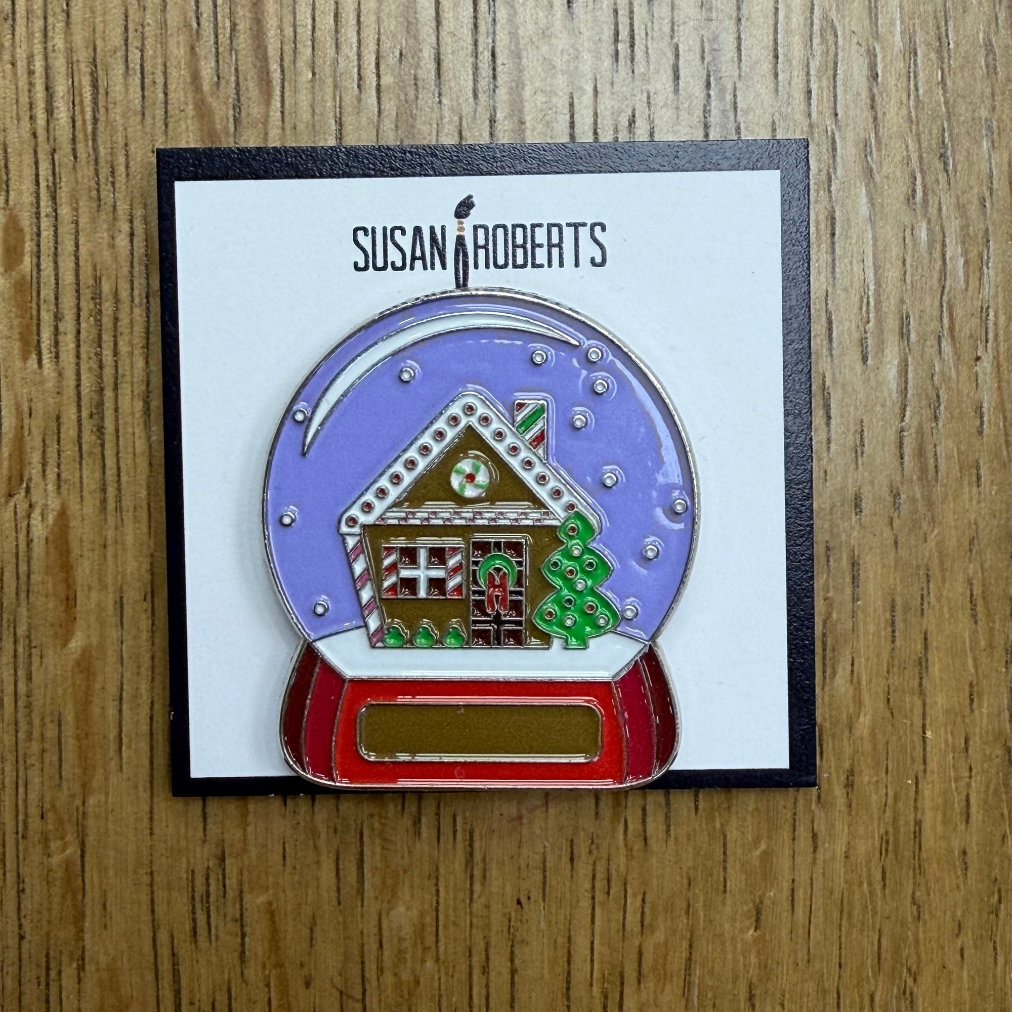 Gingerbread Snow Globe Needleminder