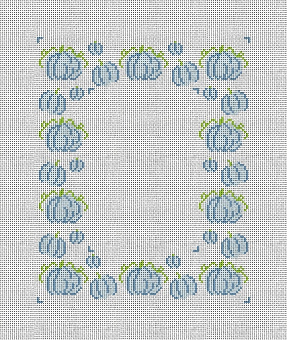 Blue Pumpkin Frame - The Flying Needles