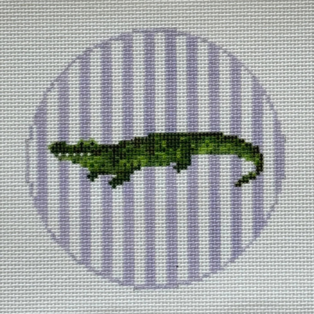 Alligator Striped Round - The Flying Needles