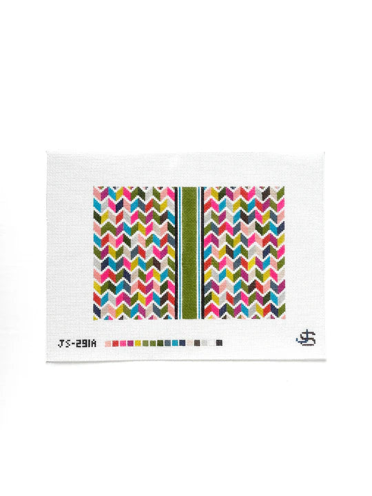 Chevron Stripe Clutch - The Flying Needles