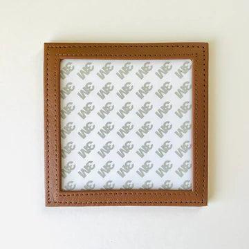 Self Finishing Leather Coaster - The Flying Needles