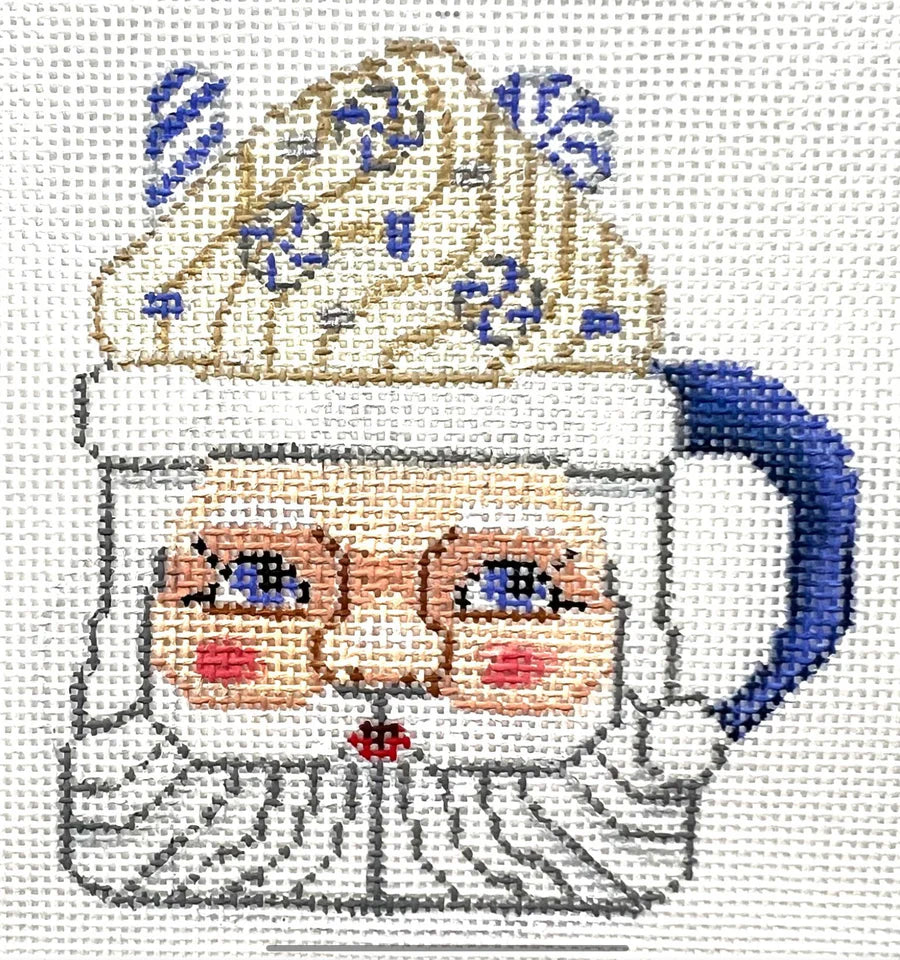 Blue Santa Mug - The Flying Needles