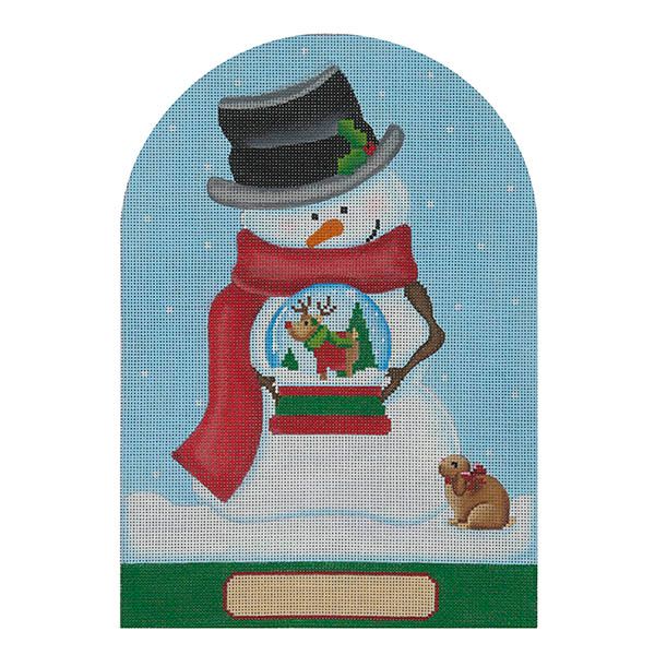 Snowman Snow Globe Large, Reindeer
