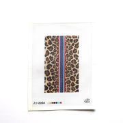 Leopard Pattern Sunglasses Case / Wallet Needlepoint Canvas - The Flying Needles