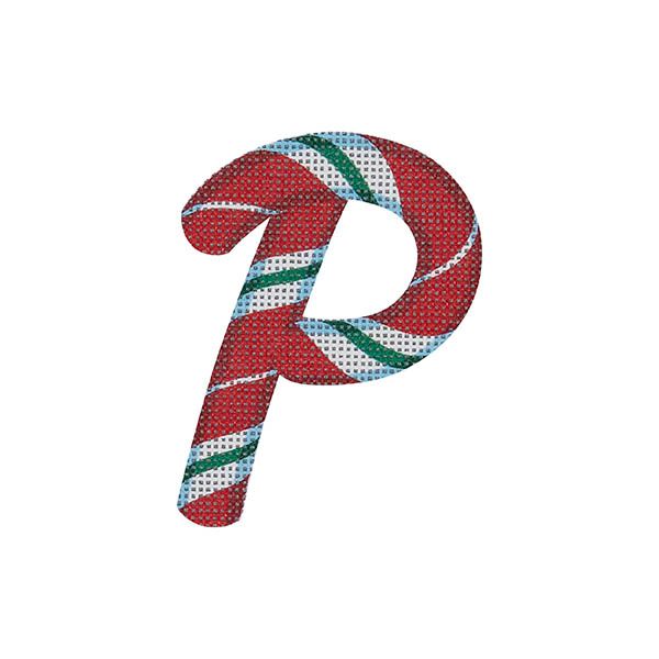Candy Cane Letter P