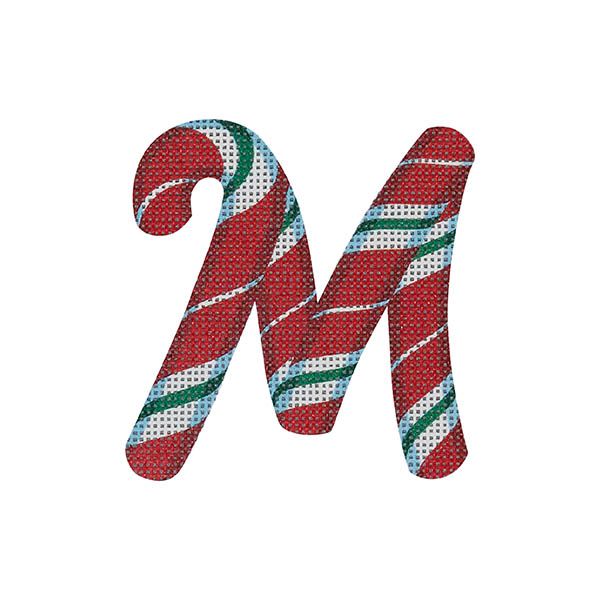 Candy Cane Letter M
