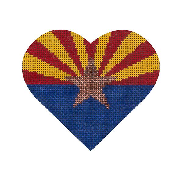 Arizona Flag Heart