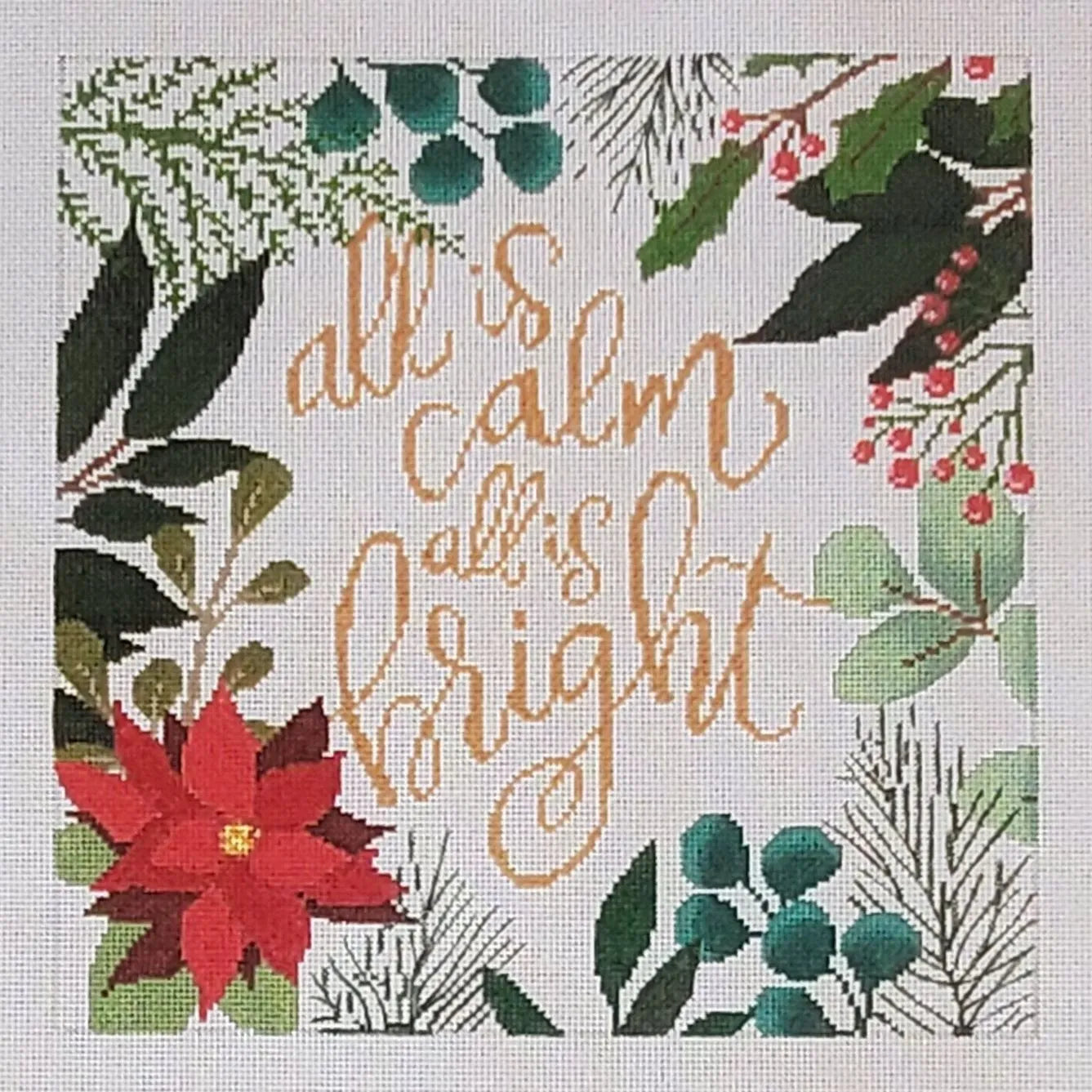 All Is Calm, All Is Bright Pillow - The Flying Needles