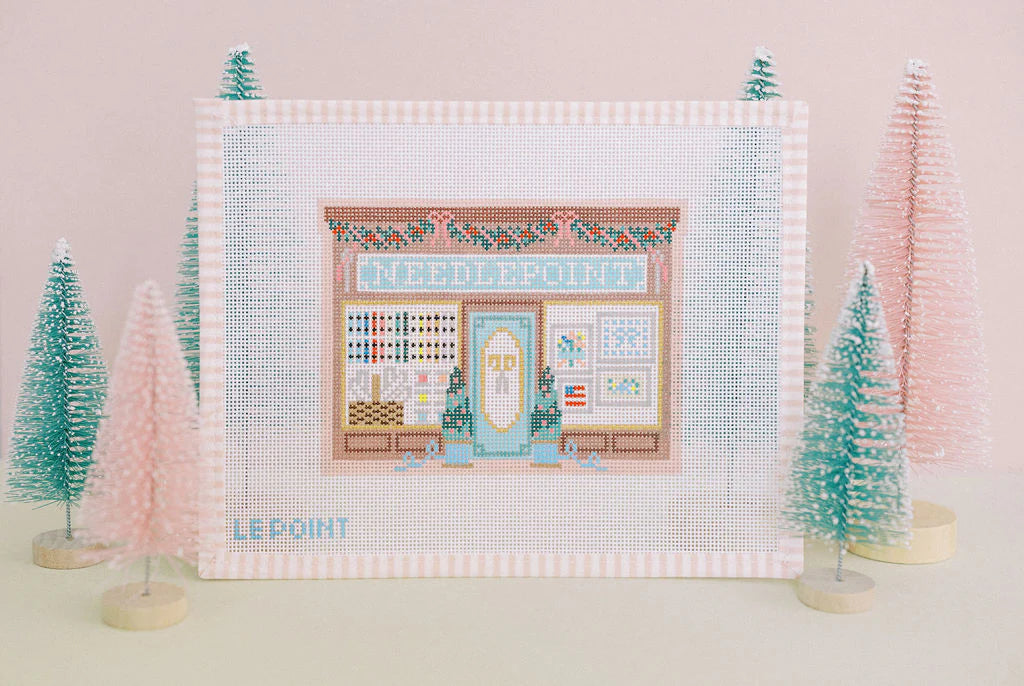 Christmas Village Needlepoint Shop - The Flying Needles