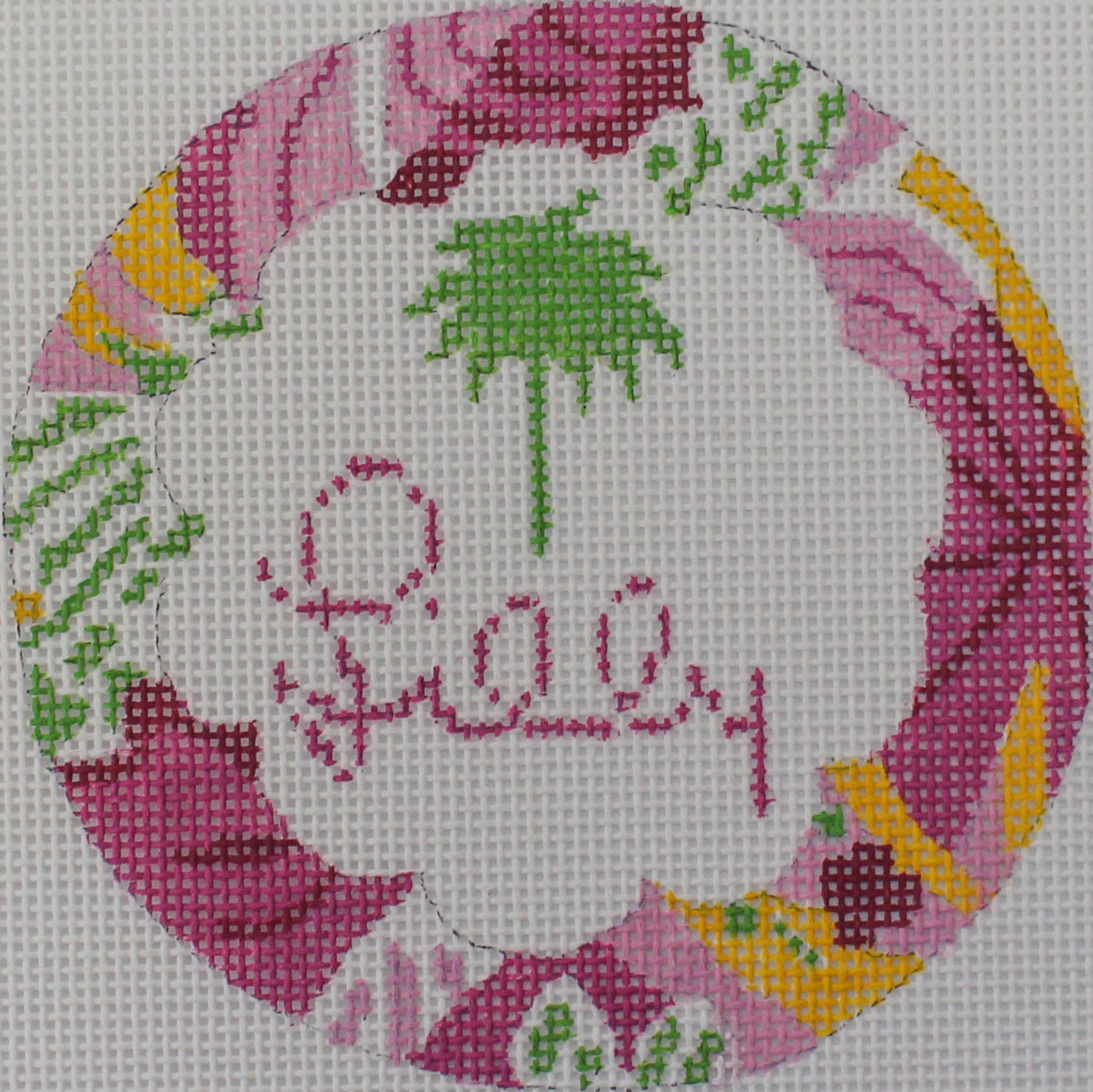 Lilly Print Round - The Flying Needles